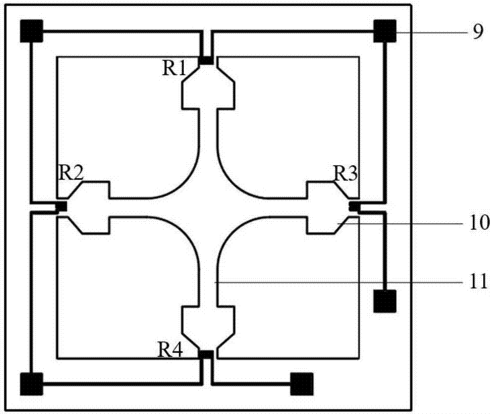 一种梁膜机构的微机电系统压力传感器芯片及其制备方法与流程