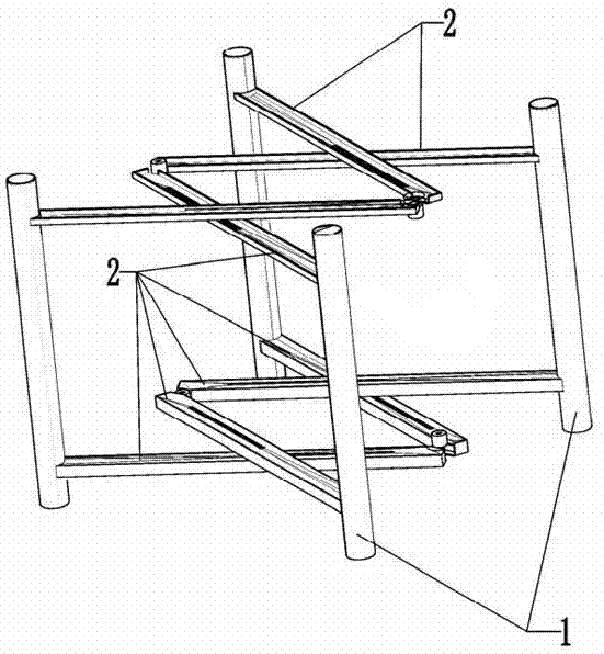 一种餐桌用可折叠桌架的制作方法与工艺