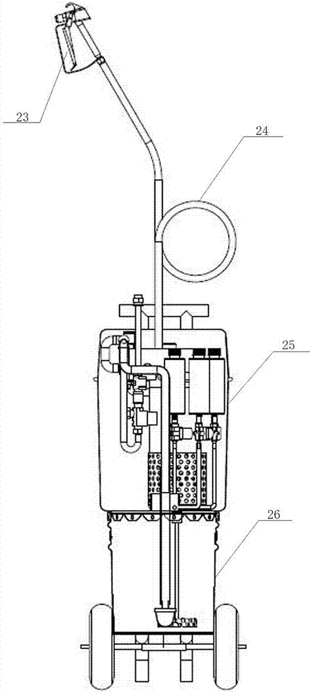 涂料全自動攪拌噴涂機的制作方法與工藝