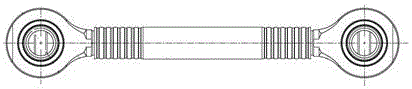 一種用于直線電機(jī)車輛垂向連桿可調(diào)的抗側(cè)滾扭桿裝置的制作方法