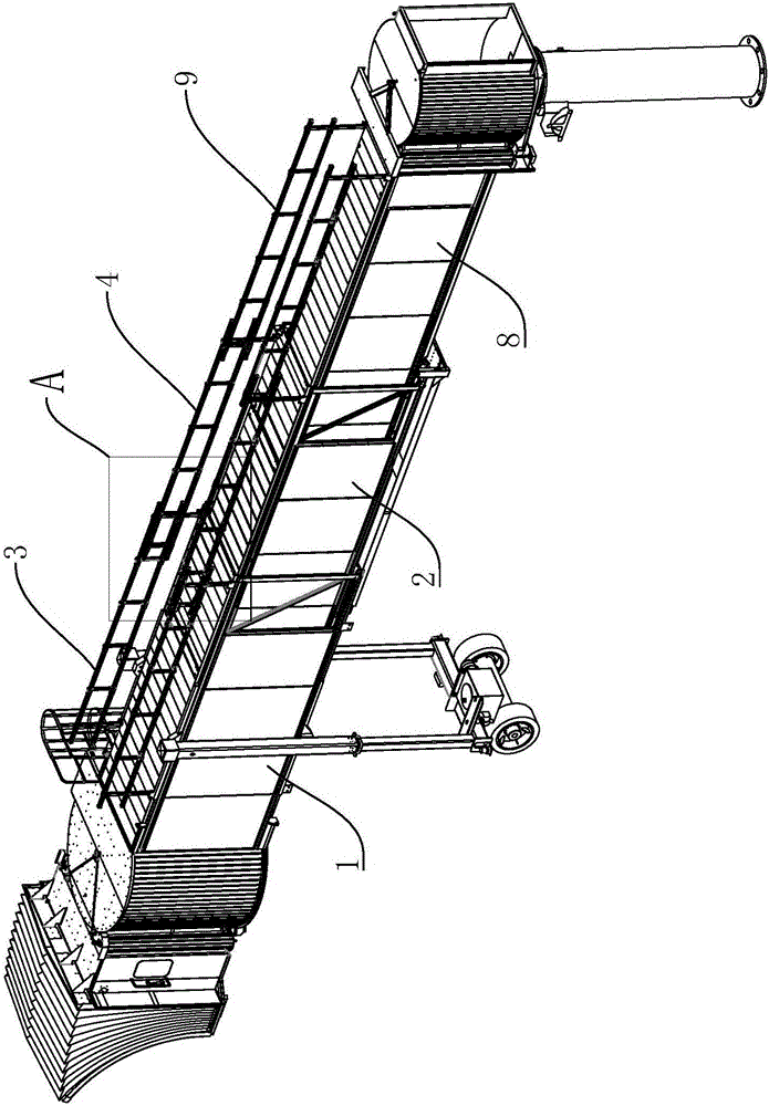 一种登机桥顶部的随动式护栏装置的制作方法