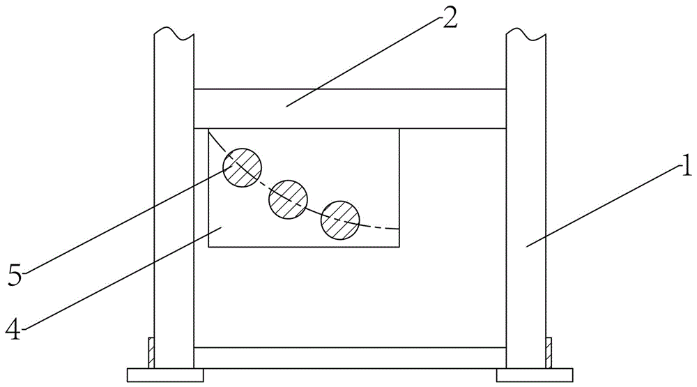 皮带机弧段托辊装置的制作方法
