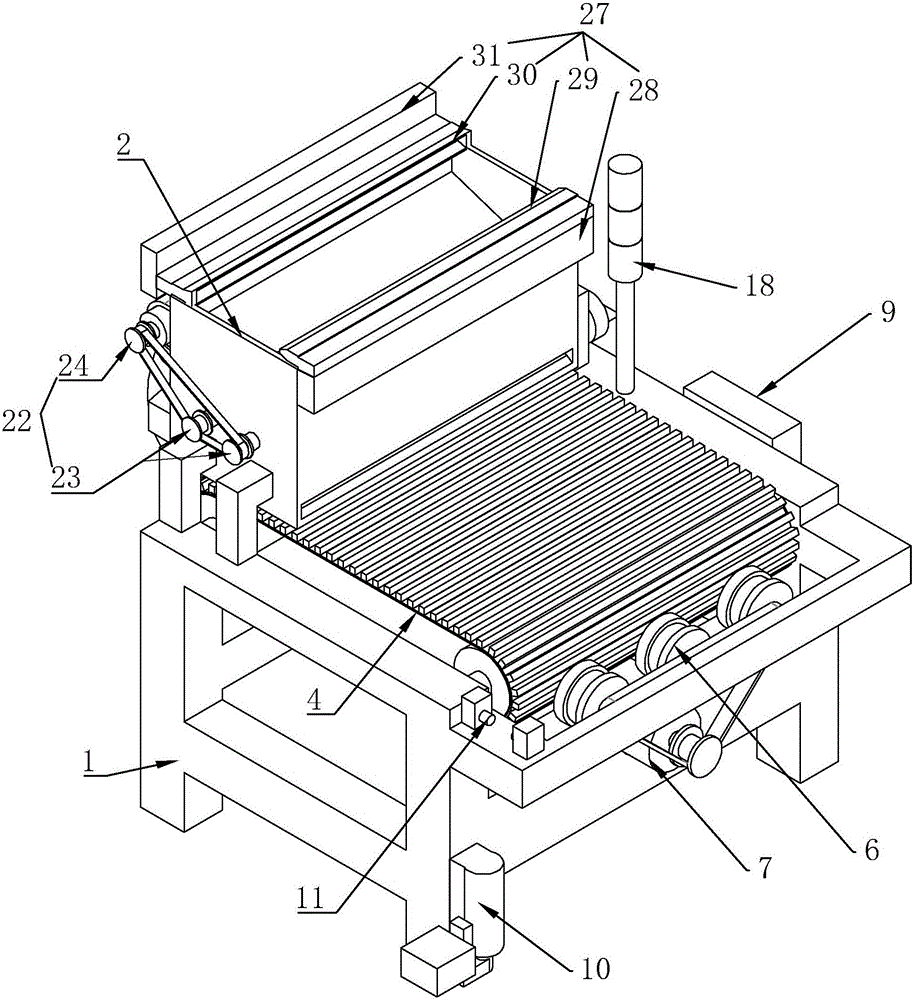 能够对竹席编织机进行上料的上料装置的制作方法