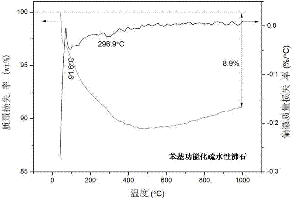 一種苯基功能化疏水性沸石及其制備方法和應(yīng)用與流程