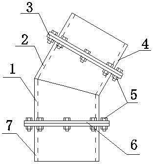 一种钢管斜柱的连接构件的制作方法与工艺