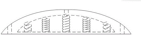 一种拱形车轮分道器的制作方法与工艺