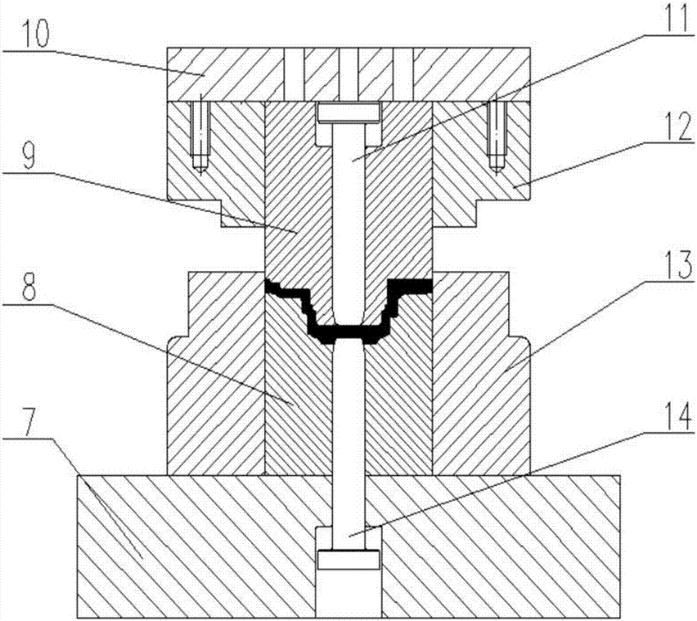 一种新能源汽车空调压缩机轴承座成形工艺的制作方法与工艺