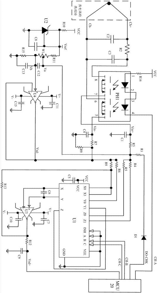 實時自校準(zhǔn)熱電偶測溫電路的制作方法與工藝