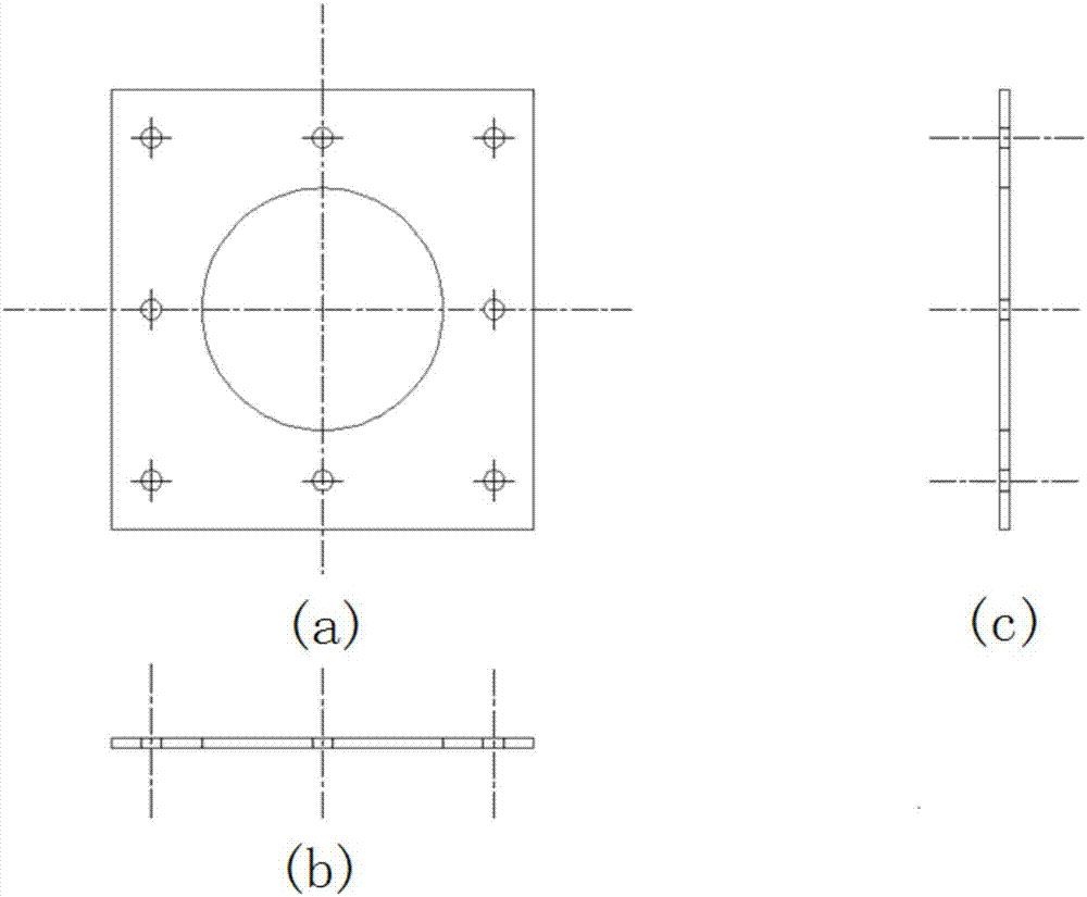 爆炸沖擊機(jī)械效應(yīng)靶和電測(cè)法超壓綜合測(cè)試裝置的制作方法