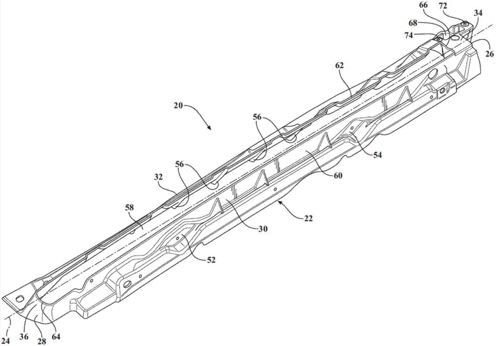 用于車門的腰線加強構件的制作方法與工藝