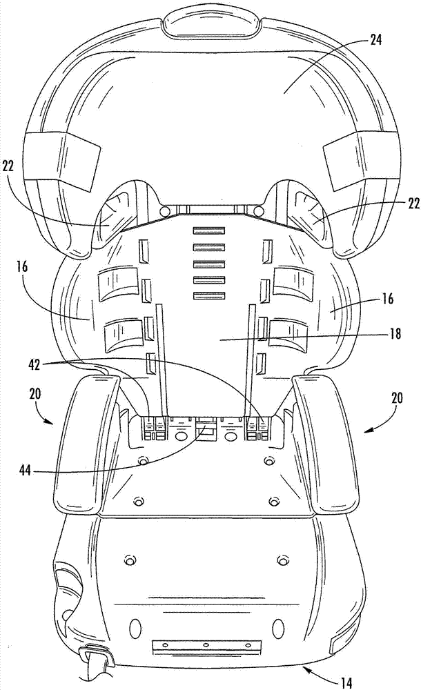 具有可拆卸帶定位器汽車座椅的兒童增高座椅的制作方法與工藝