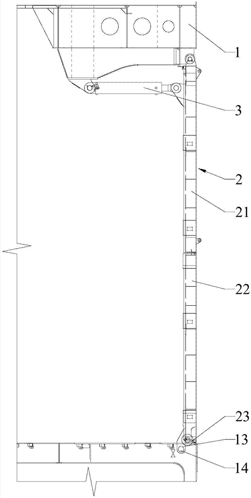 一种舷侧机库门的制作方法与工艺