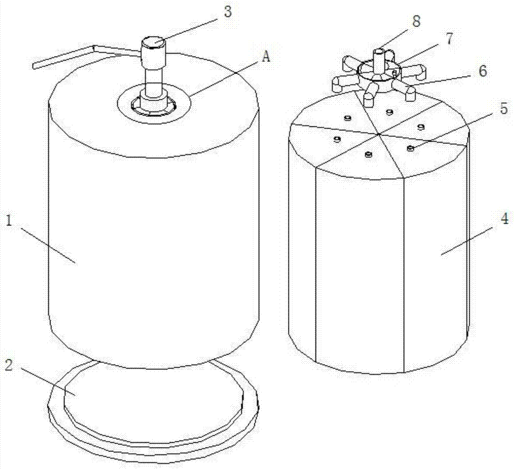 一种多胆按压式泵用机油存放瓶的制作方法与工艺