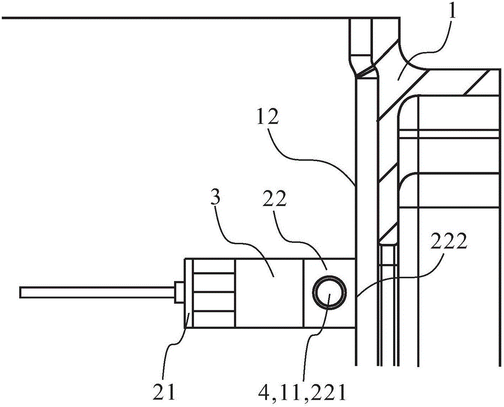 溫度傳感器安裝裝置和電機(jī)的制作方法