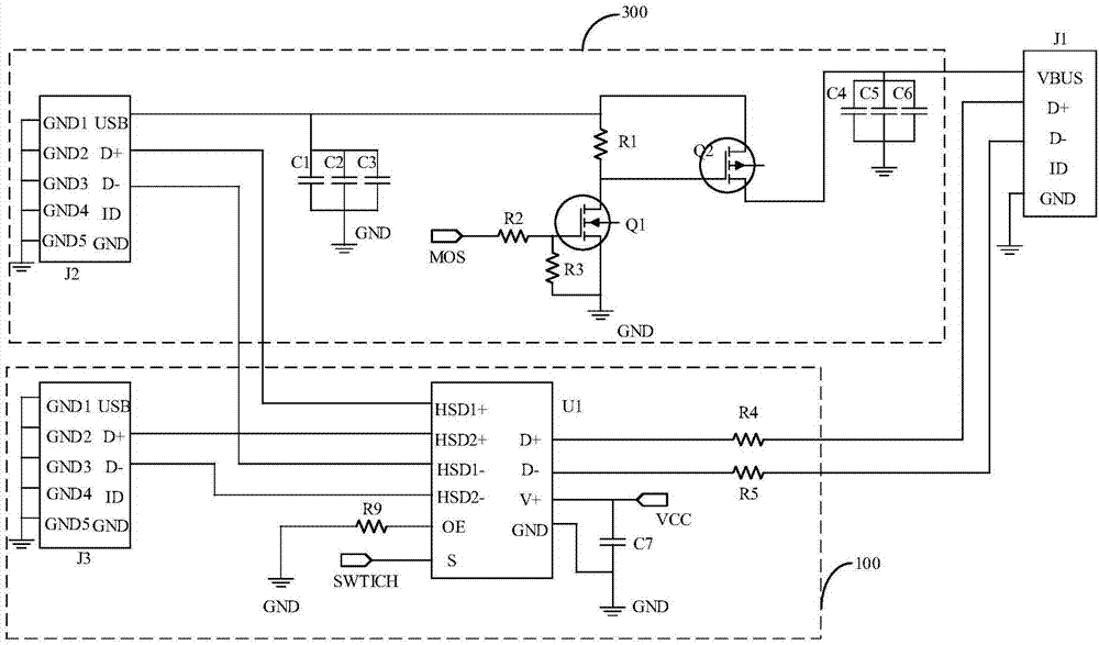 移動終端電流測試電路及裝置的制作方法