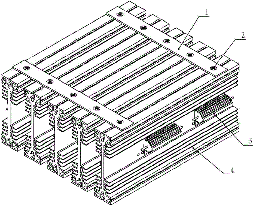 一种供配电负载器用散热器固定结构的制作方法与工艺