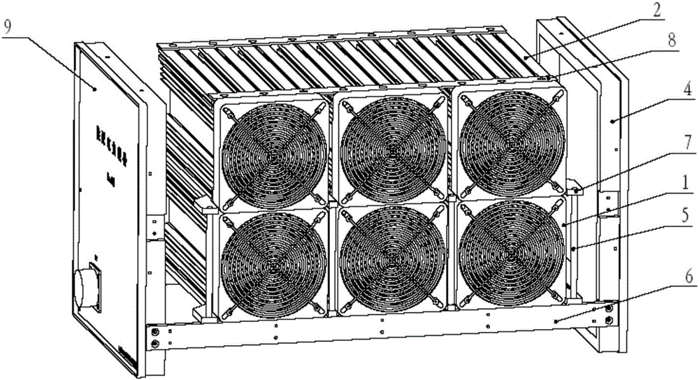 一种供配电负载器的模块化散热结构的制作方法与工艺