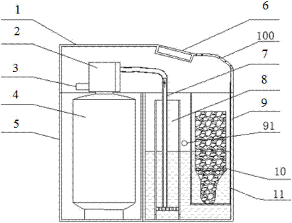 一种砖块状再生盐透视分体式家用软水机的制作方法与工艺