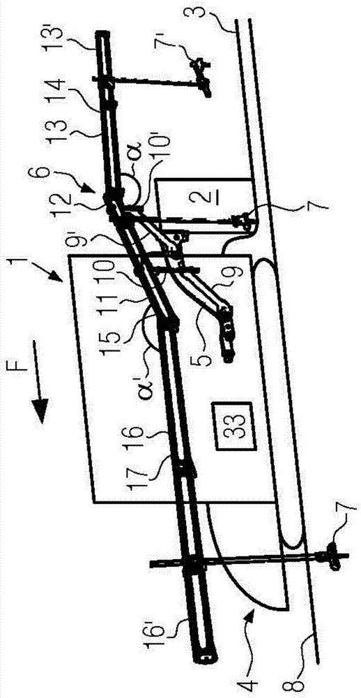 具有支撐裝置的道路攤鋪機(jī)的制作方法