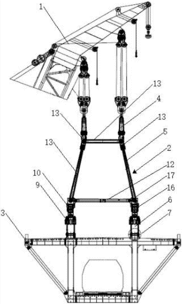 一种外海施工用四吊钩可调节型钢桁梁吊具的制作方法与工艺