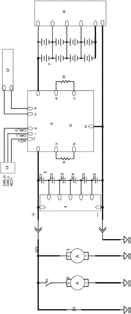 一種交通運(yùn)輸工具的內(nèi)燃機(jī)啟動(dòng)電路及裝置的制作方法