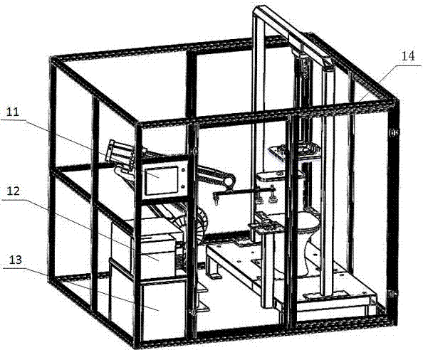 基于機(jī)械手的智能馬桶耐久性測(cè)試系統(tǒng)的制作方法與工藝
