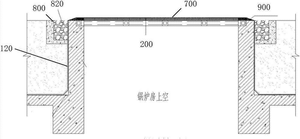 锅炉房泄爆口结构的制作方法