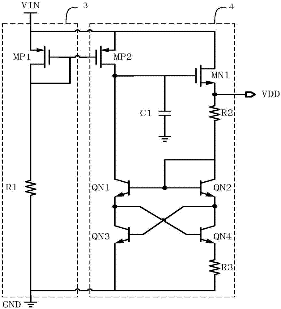 一种带预调制电压不含运放的电压模带隙基准电路的制作方法与工艺