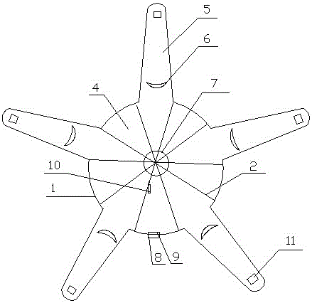 一種五角星型休閑帳篷的制作方法與工藝