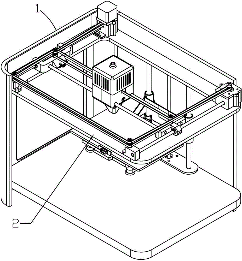 一种3d打印机打印喷头运动的传动装置的制作方法