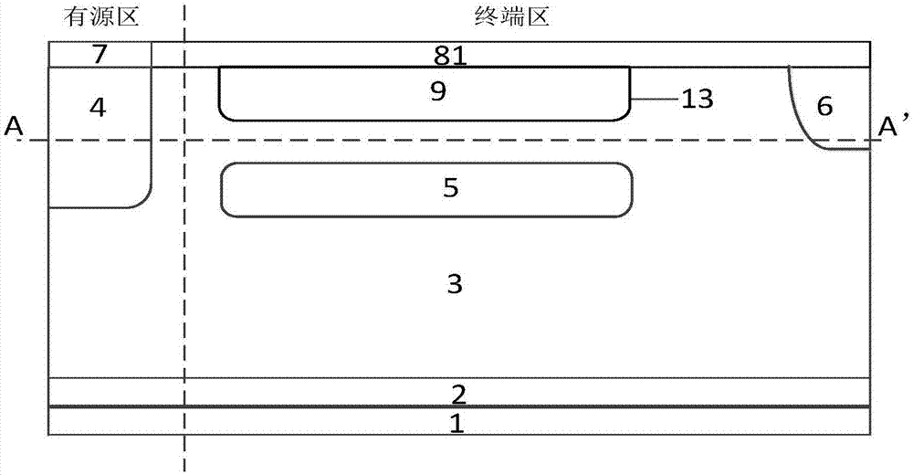 一種功率半導體器件終端結構及其制備方法與流程