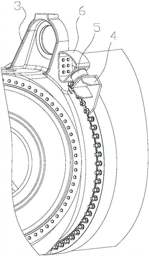 風(fēng)力發(fā)電機葉片限位緩沖器及風(fēng)力發(fā)電機組的制作方法與工藝