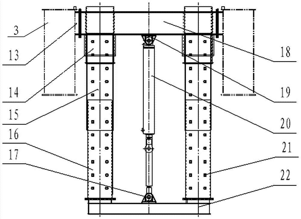 辅助导梁式900吨架桥机低位过提梁拱用后顶升支架的制作方法与工艺