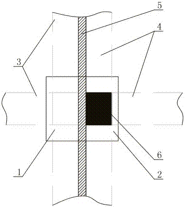 单柱支撑的单向温度缝节点构造的制作方法与工艺