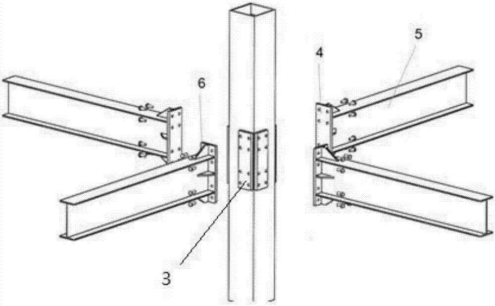 一种钢管混凝土柱钢梁端板式螺栓连接节点的制作方法与工艺