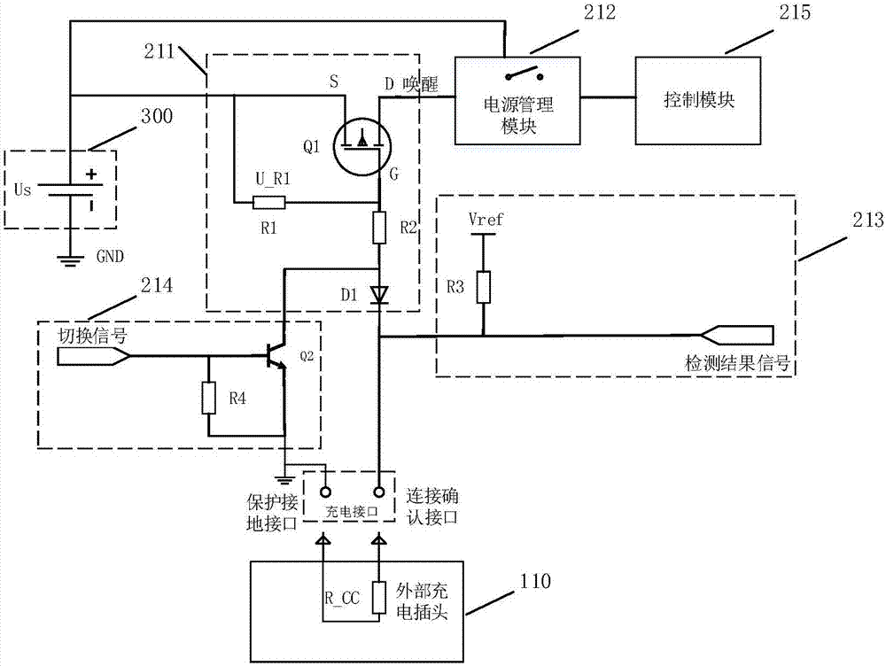 充電喚醒電路、電池管理系統(tǒng)及車輛的制作方法與工藝