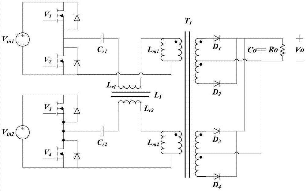 一种直流多输入单输出谐振变换器及其控制方法与流程