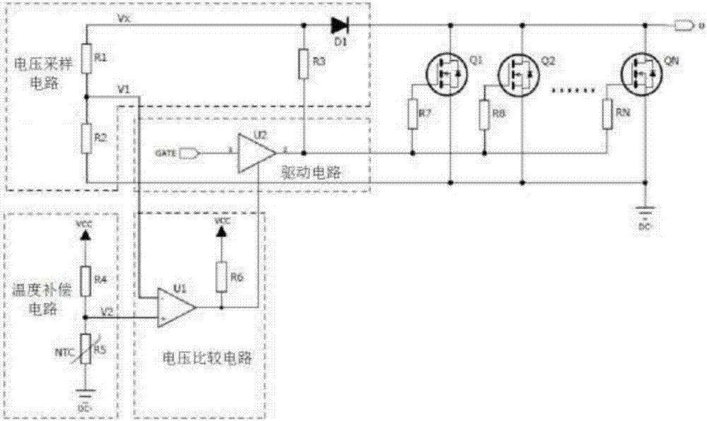 MOSFET并聯(lián)過(guò)流保護(hù)電路的制作方法與工藝