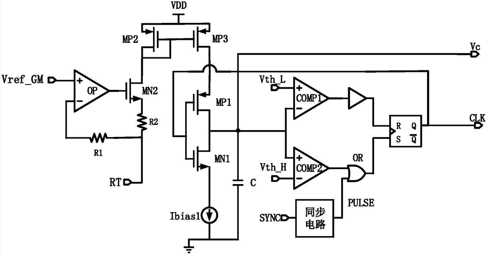 一種具有外部同步功能的振蕩器電路的制作方法與工藝