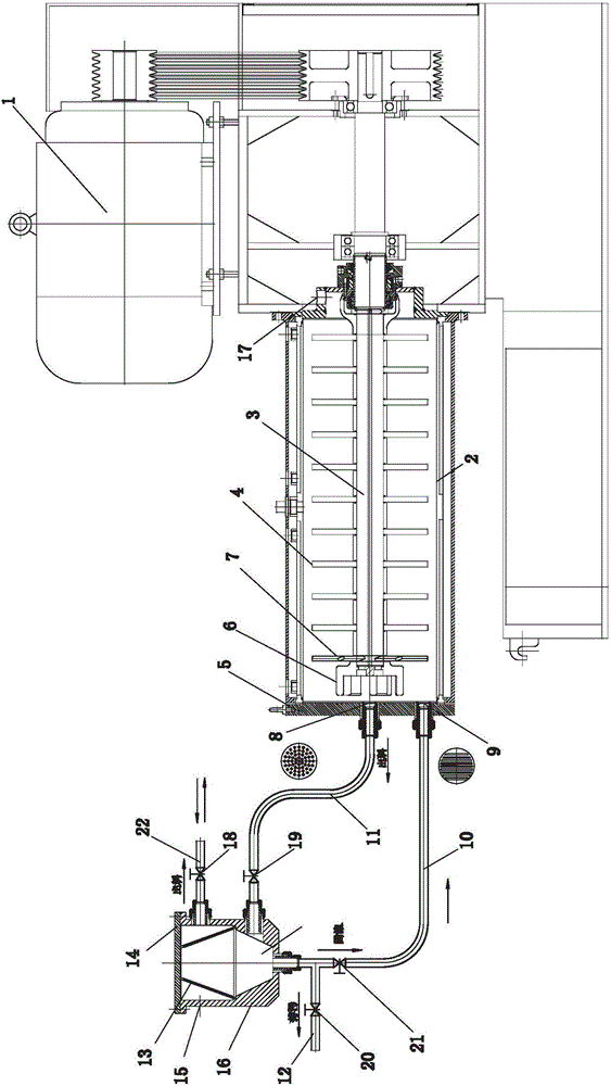 一種外置出料的研磨機的制作方法與工藝