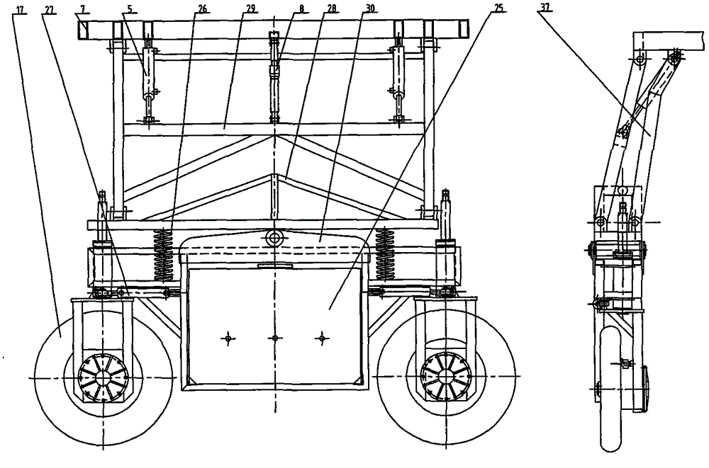 全液壓自走式高桿作物施肥噴藥機(jī)的制作方法與工藝