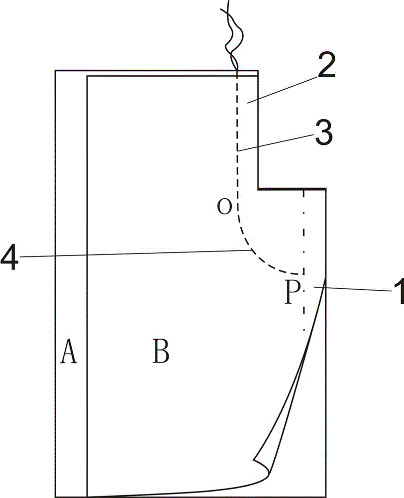 一種掛里子服裝疊門衩結(jié)構(gòu)的制作方法與工藝