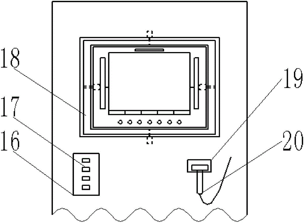 一種顯示屏可轉(zhuǎn)向的醫(yī)療柜的制作方法與工藝