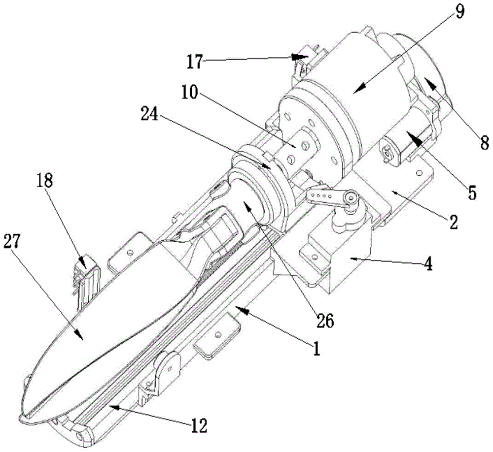 航模滑翔机螺旋桨收放系统的制作方法与工艺