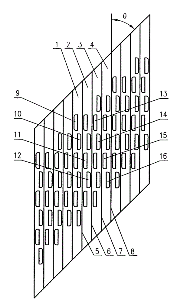 开窗式波纹填料片的制作方法与工艺