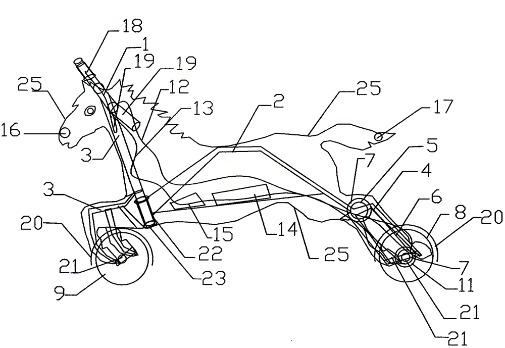 仿生動(dòng)物形狀電動(dòng)車的制作方法與工藝