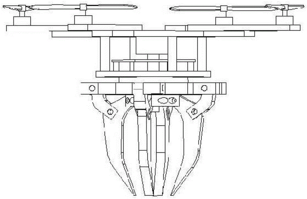 一種起落架作為抓手的四旋翼飛行器的制作方法與工藝