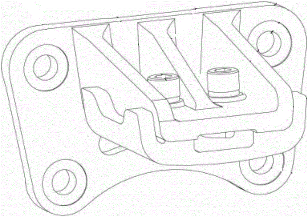 一種汽車板簧用耐磨副簧托架結(jié)構(gòu)的制作方法與工藝