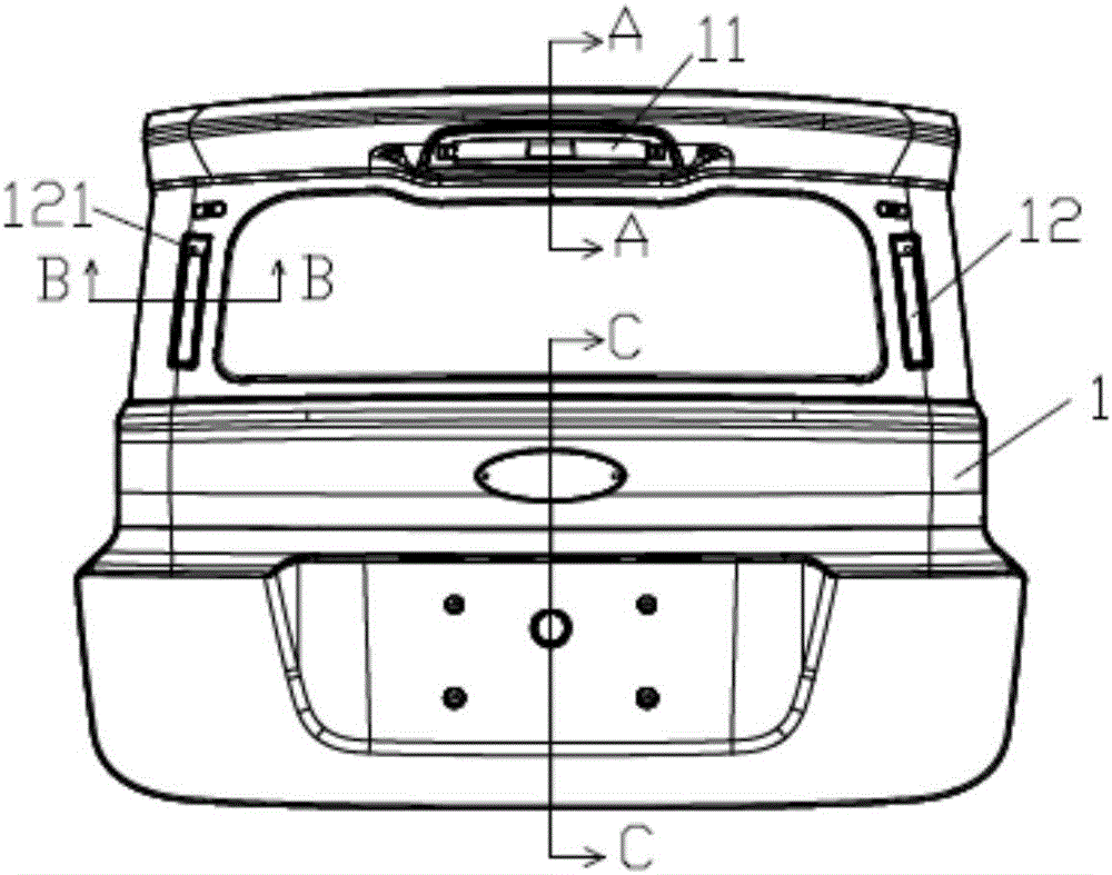 一種汽車后背門牌照燈安裝結(jié)構(gòu)的制作方法與工藝