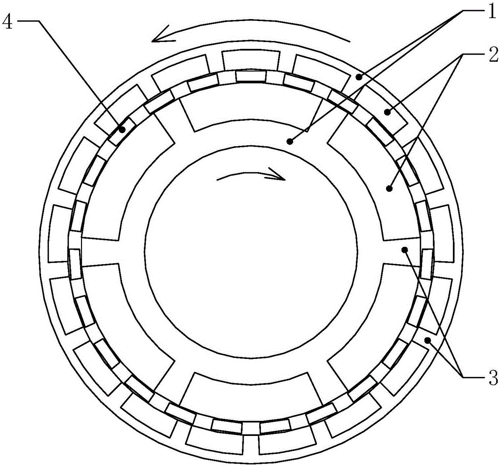 一種磁場(chǎng)調(diào)制型永磁傳動(dòng)裝置及洗衣機(jī)變速器和減速離合器的制作方法